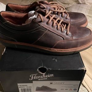 Florsheim Work Gridley Men’s Steel Toe Slip Resistant Shoes